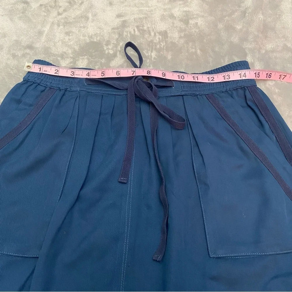Anthropologie Maeve A-Line drawstring pull-on Skirt Blue 28768 - Picture 4 of 8